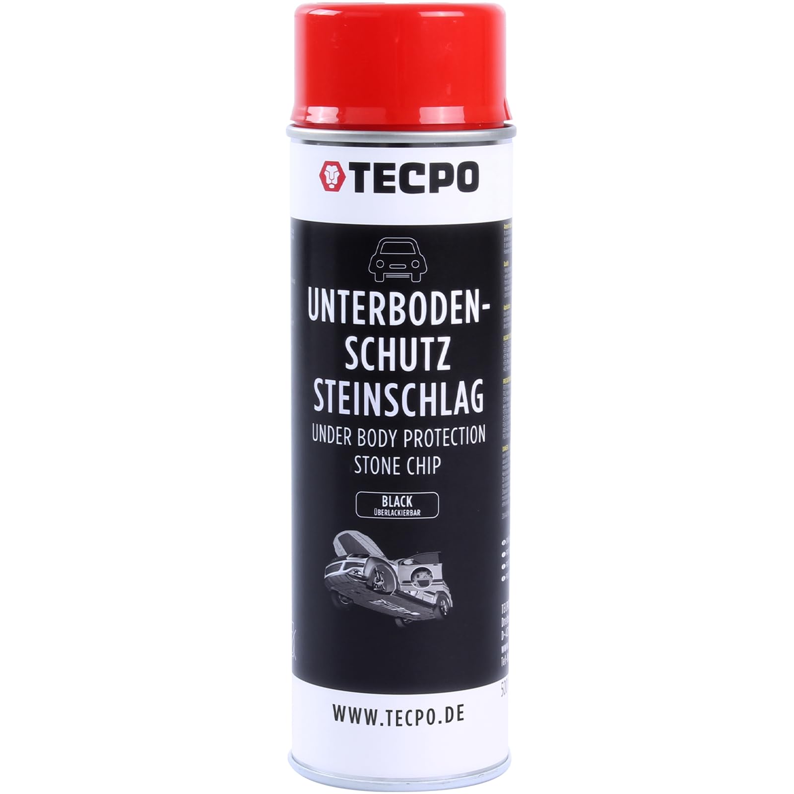 TECPO Unterbodenschutz Steinschlag überlackierbar schwarz, 500ml von TECPO