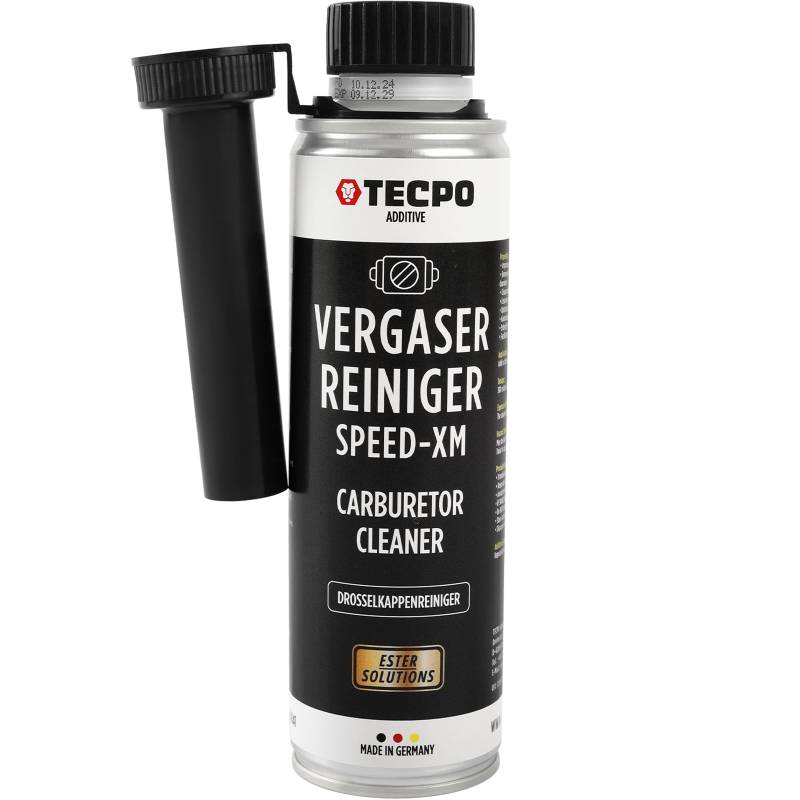 TECPO Vergaserreiniger, 300ml Ester Speed-XM Additiv Drosselkappen Reiniger für PKW Benzinmotoren von TECPO