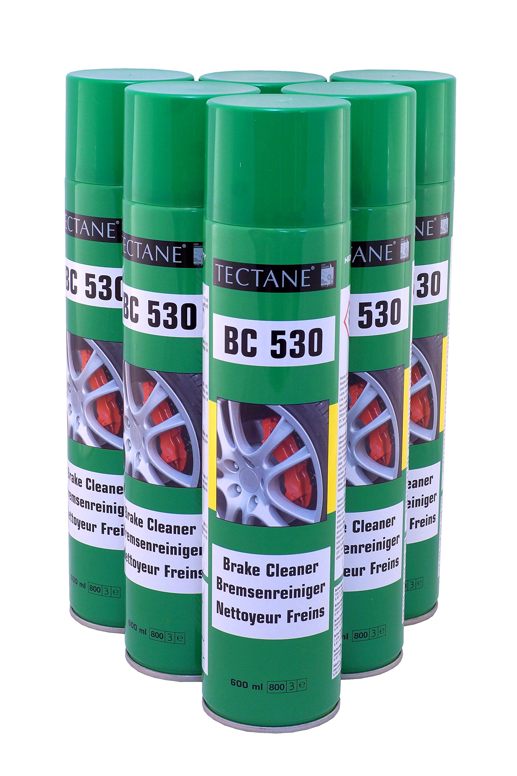 TECTANE Bremsenreiniger BC530 Spray 6X 600ml von TECTANE