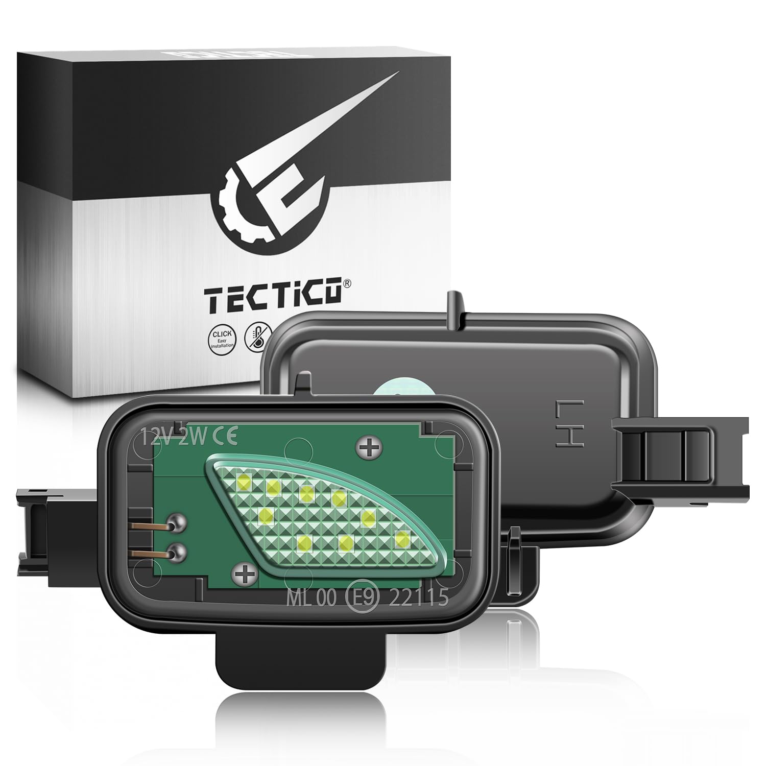 TECTICO Außenspiegelbeleuchtung Umfeldbeleuchtung Spiegel Kompatibel mit Arteon (Typ 3H7) Pas-sat B8 (Typ 3G2) Pas-sat B8 Variant (Typ 3G5) Pas-sat B8 Alltrack (Typ 3G5), 2 Stück von TECTICO