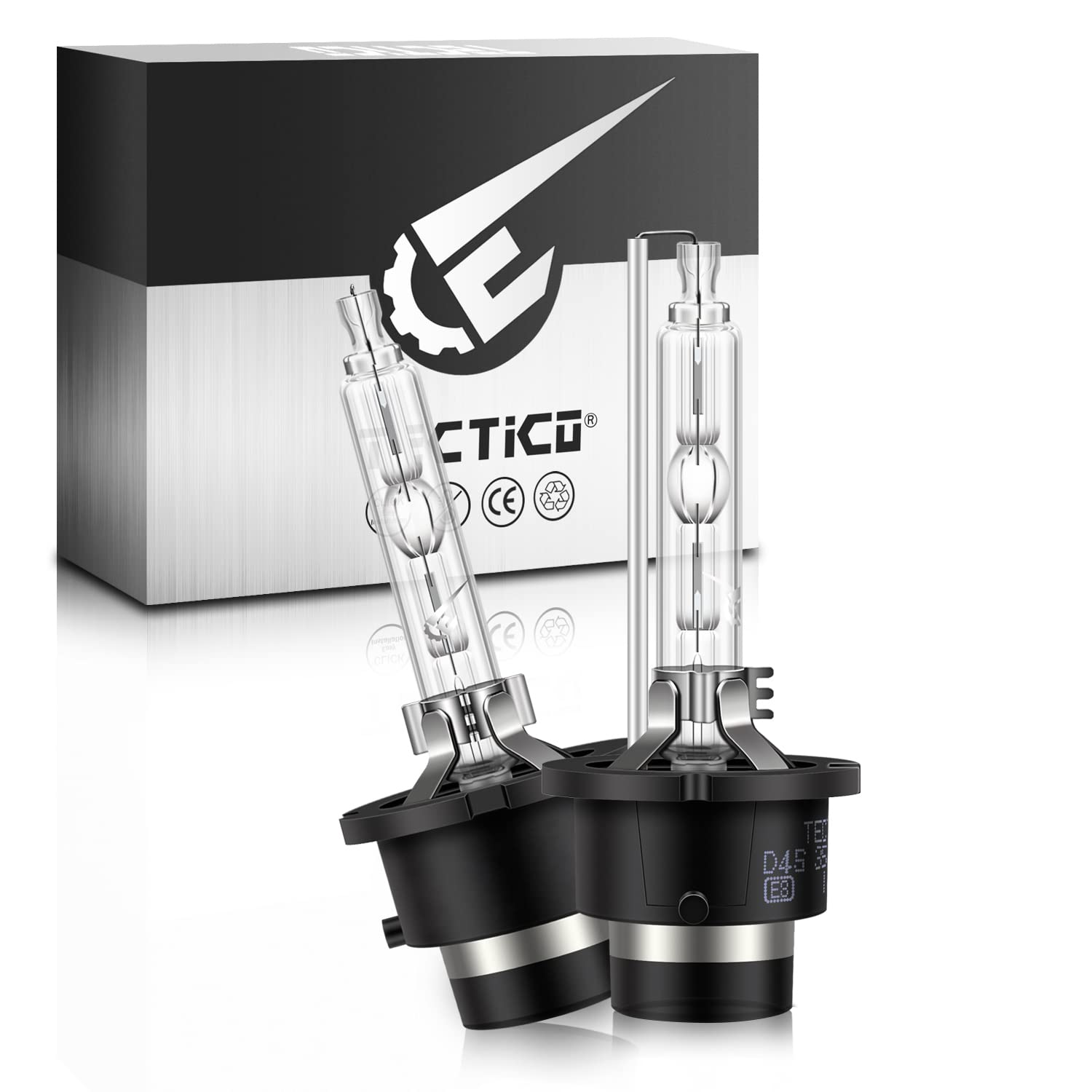 TECTICO D4S Xenon Brenner 35W 6000K Diamond Weiß Extreme Vision mehr Helligkeit 12V Auto HID Scheinwerfer Birne Autolampe Lampe, 2 Stücke TECTICO D4S Xenon Brenner 35W 6000K Diamond Weiß Extreme Vision mehr Helligkeit 12V Auto HID Scheinwerfer Birne Autolampe Lampe, 2 Stücke von TECTICO