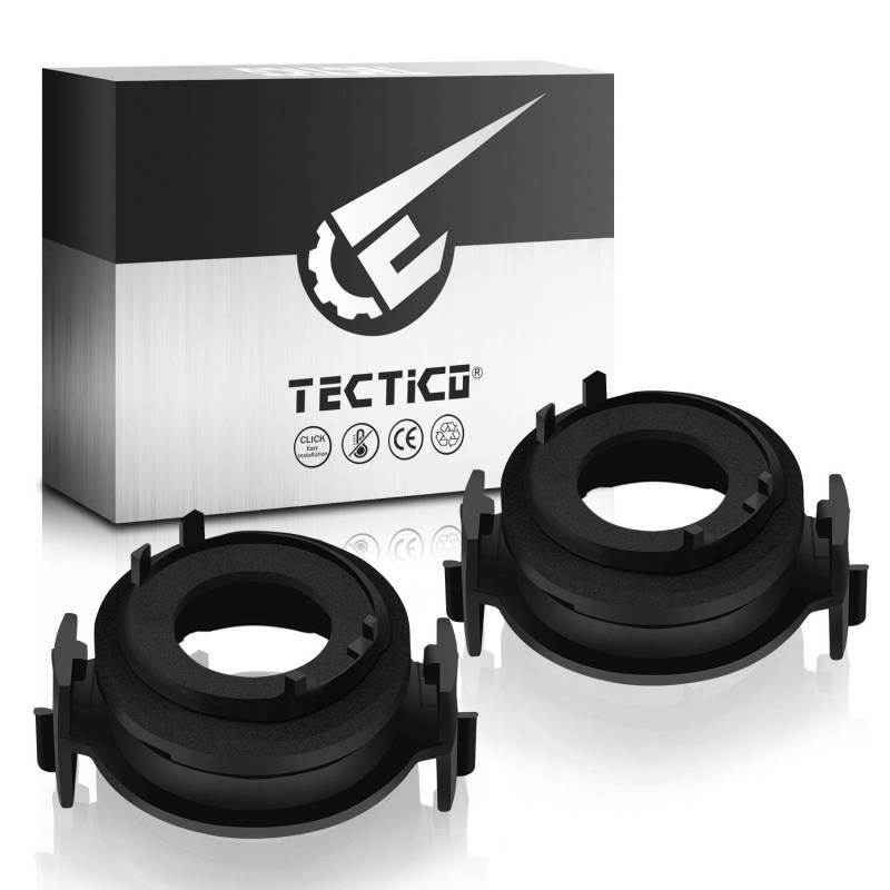 TECTICO H7 LED Adapter Halterung Base Umbau Zubehör Kompatibel mit BMW E46 3-Series 325ci 325i 330ci 330i M3 328Ci 323i usw., 2 Stücke von TECTICO