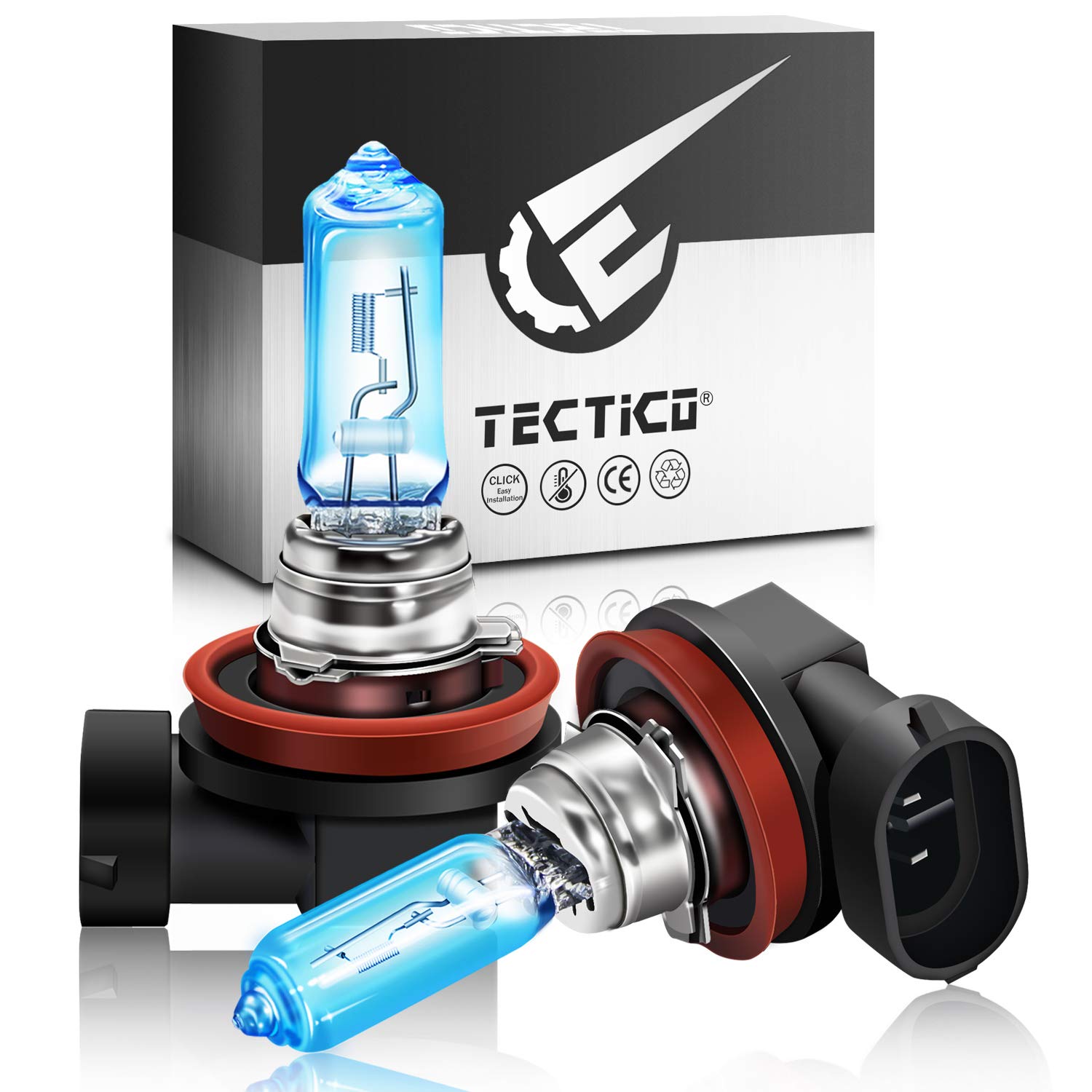 TECTICO H9 Fernlicht Halogen Birne 12V 65W Warmweiß +130% Ultra Heller Abblendlicht Nebelscheinwerfer Auto Motorrad Glühlampe Ersatz, 2 Stücke TECTICO H9 Fernlicht Halogen Birne 12V 65W Warmweiß +130% Ultra Heller Abblendlicht Nebelscheinwerfer Auto Motorrad Glühlampe Ersatz, 2 Stücke von TECTICO
