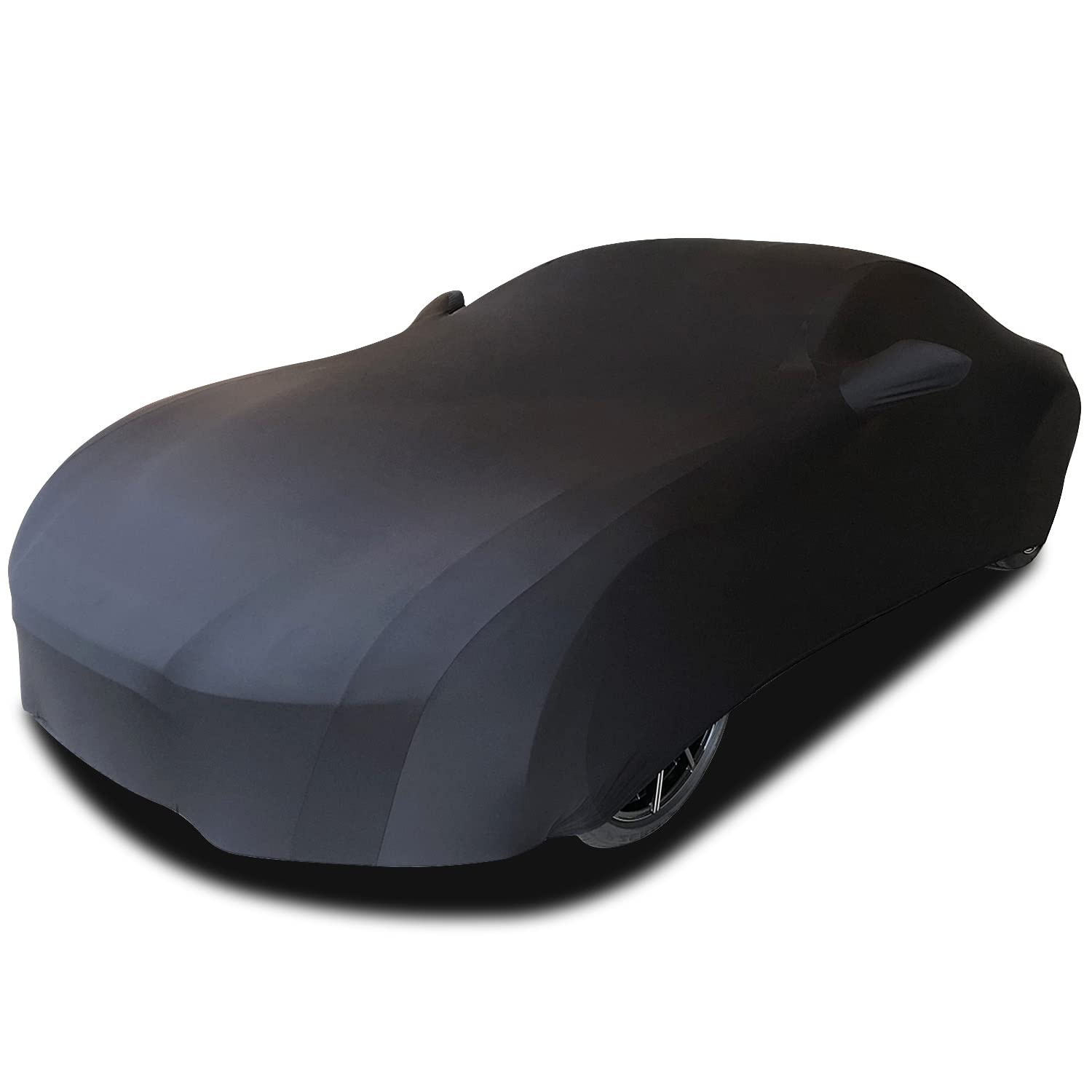 TECTICO Indoor Autoplane Elastisch Atmungsaktiv Staubschutz Weich Stretch Stoff Universal Autoabdeckung für Innen Garage Auto Show, Schwarz TECTICO Indoor Autoplane Elastisch Atmungsaktiv Staubschutz Weich Stretch Stoff Universal Autoabdeckung für Innen Garage Auto Show, Schwarz von TECTICO