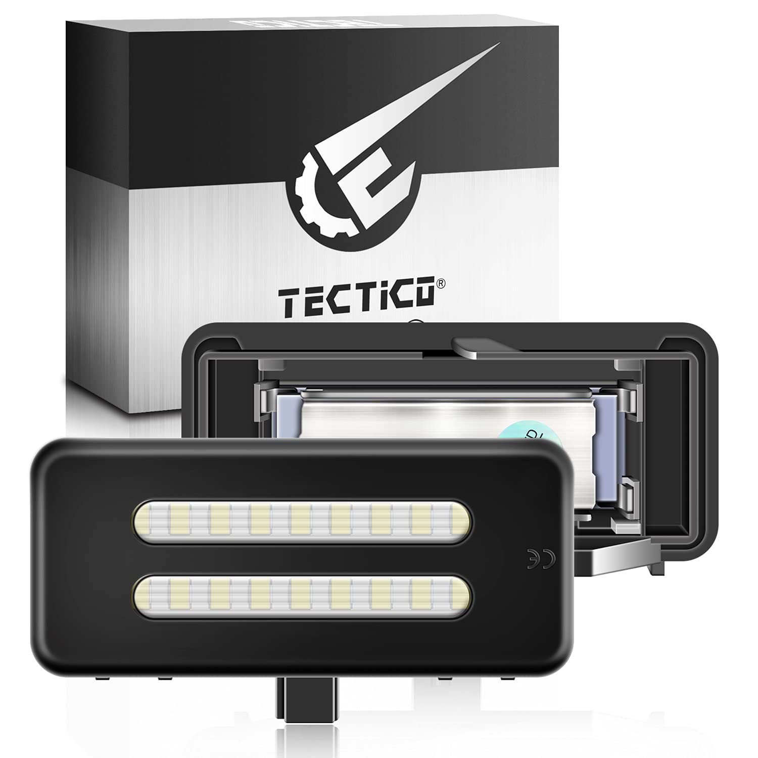 TECTICO LED Interieur Sonnenblende Kosmetikspiegel Birne Leselampen SMD 6000K Xenon Pure White 12V Autolampe für E90 E91 E92 E60 E61 E70 E71 E72 E84 F25, 2 Lampen von TECTICO