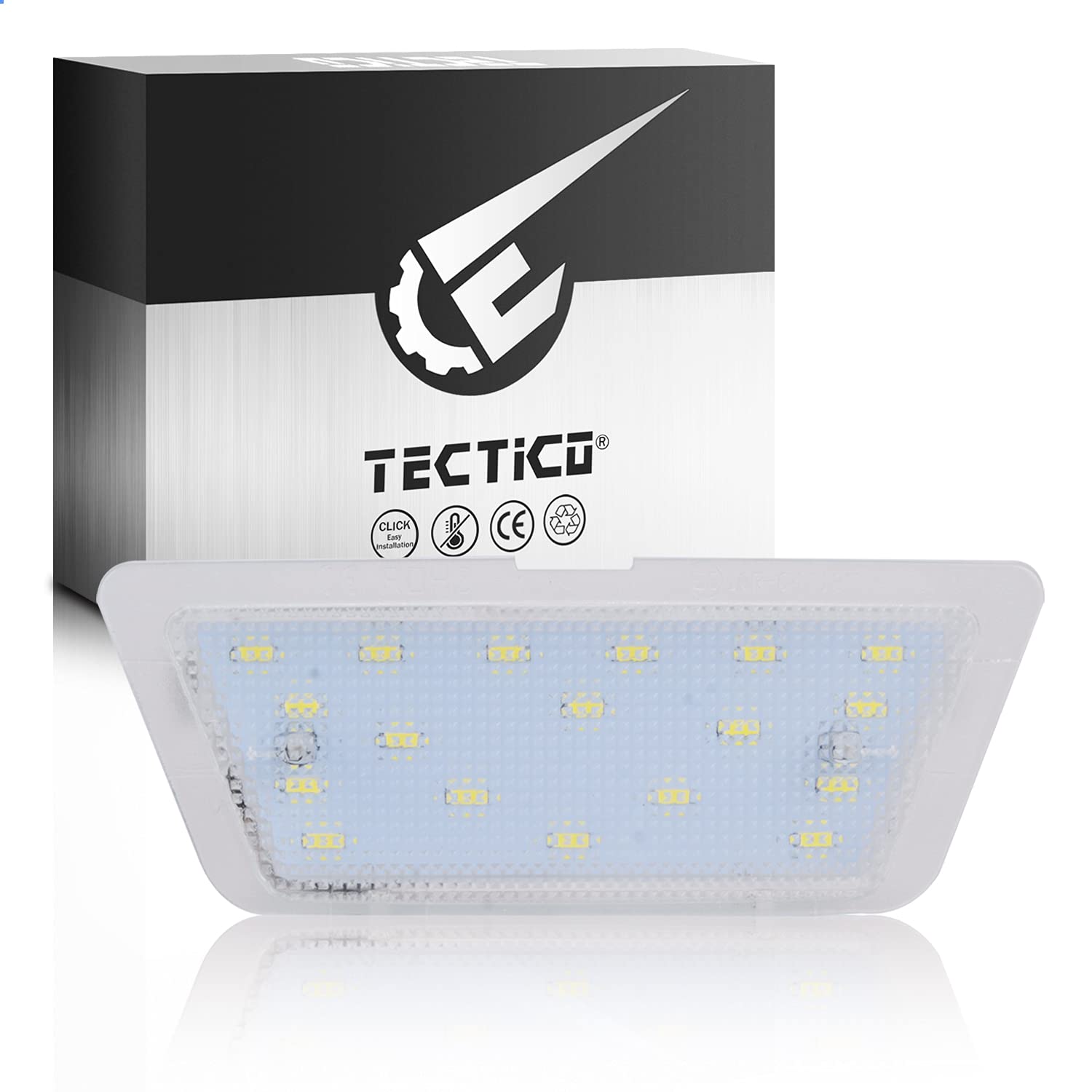 TECTICO LED Kennzeichenbeleuchtung Nummernschildbeleuchtung SMD Ultra Weiß Canbus Kompatible mit Opel Astra G (1998-2004), 1 Lampe von TECTICO