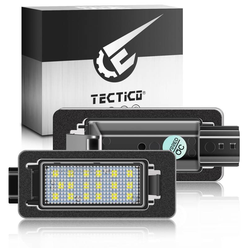 TECTICO Kennzeichenleuchte Nummernschildbeleuchtung Canbus Autokennzeichenbeleuchtung Glühbirne Kompatibel mit Altima, 2 Stücke von TECTICO