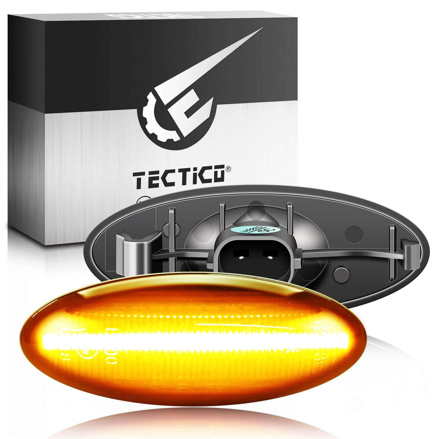 TECTICO Seitenblinker Seitenmarkierungsleuchter Lichtblinker Blinker Canbus kompatibel mit Toyota Yaris COROLLA Auris Mk1 E15 RAV4 Mk3 von TECTICO