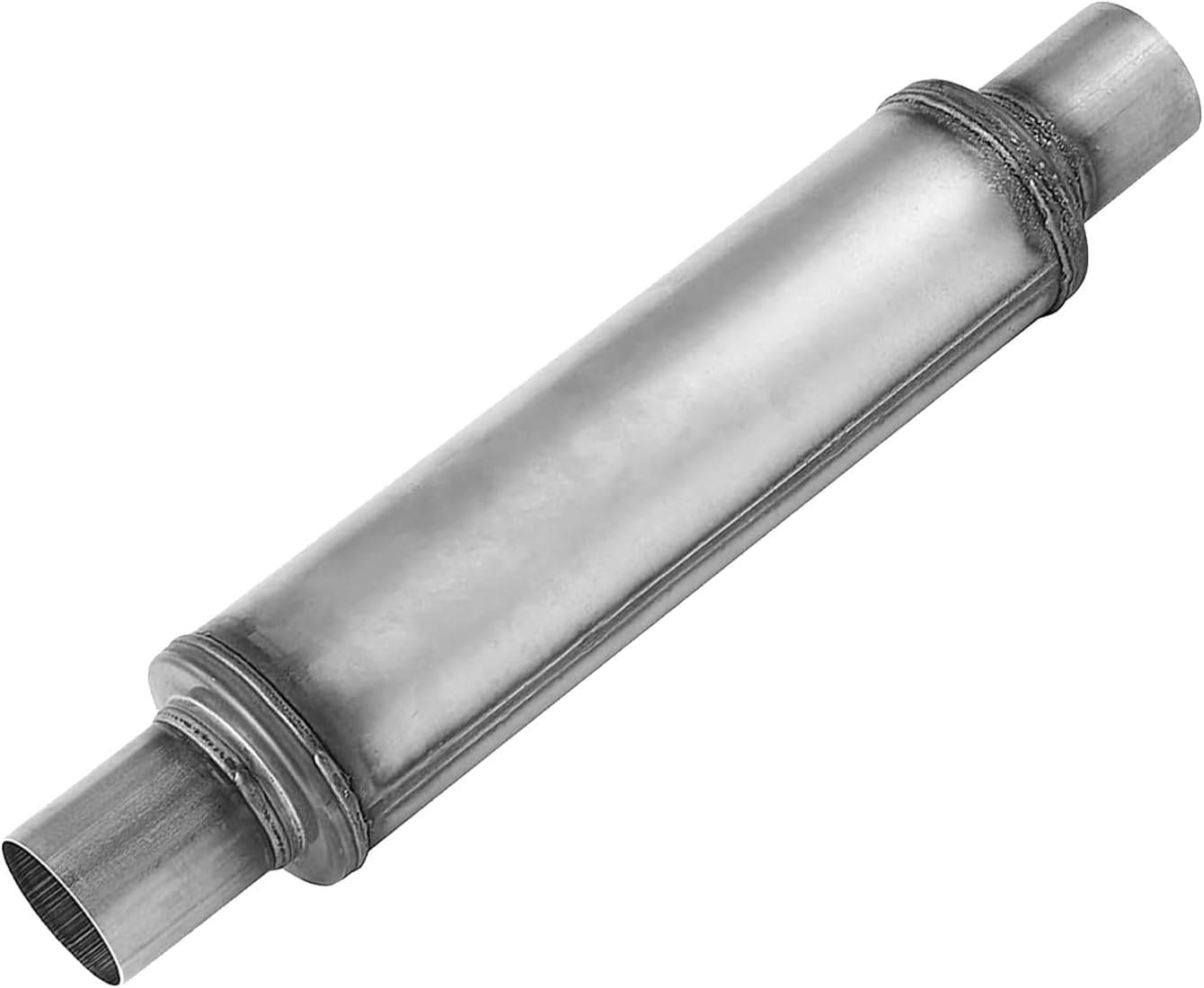 Endrohr 2,5 Zoll (6,35 cm), Endrohr, 2,5 Zoll (6,35 cm), Universal-Resonator, Edelstahl, Auspuff-Endrohr, 20 Zoll (50,8 cm), allgemeiner tiefer Sound für von TECTRUC