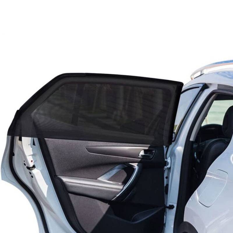 2pack Sonnenschutz Auto Baby bis zu 105 cm, atmungsaktive Mesh-Fensterabdeckung für Auto, Seitenfenster-Bildschirm für Auto-Campingausflug, fit für die meisten Autos Truck SUVs von TECUUL