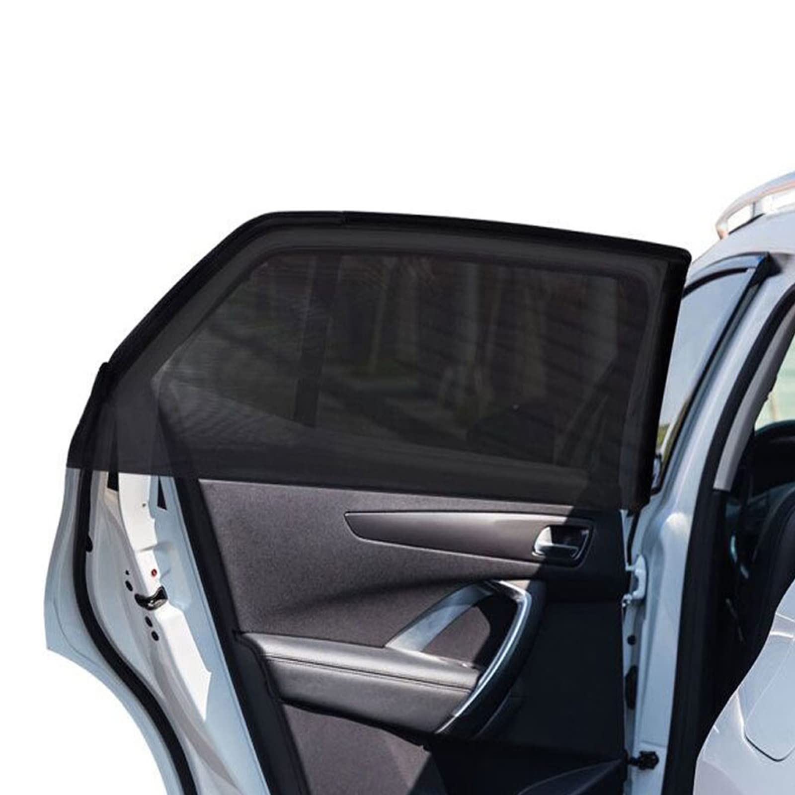 2-Stück Große 105-135CM Autofenster Sonnenschutz Auto, atmungsaktive Mesh-Fensterabdeckung für Camping, Seitenfenster-Bildschirm für Van, Camper, SUV von TECUUL