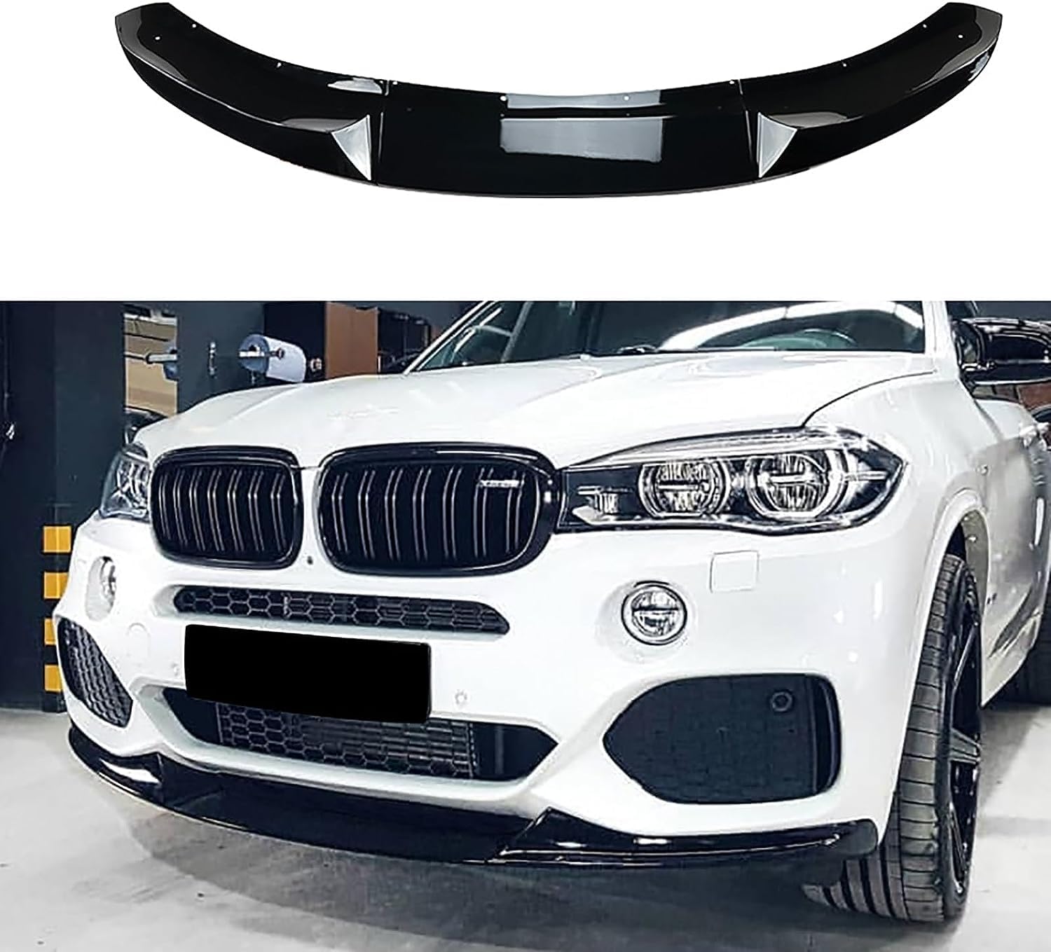 Auto Frontlippe Frontspoiler für BMW X5 F15 2014-2018,Frontstoßstangen Lippenkörper Autoteile Auto Modifiziertes Zubehör von TEDE