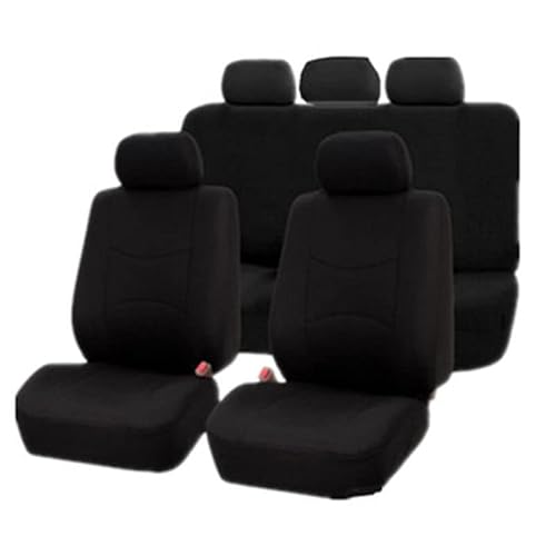 Auto-Sitzbezüge Sets für Volkswagen VW Tiguan 2. Gen SWB (5seats) 2016-2023,Auto Schonbezüge rutschfest Vordersitze Rückbank Sitzschutz,A/Black von TEDE