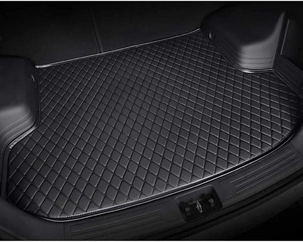 Kratzfester Auto Kofferraummatte für BMW 2er Cabrio (F23) 2014 2015 2016 2017, Künstlich Leder Allwetter Kofferraumwanne Antirutschmatte Wasserdicht,A/Black von TEDE