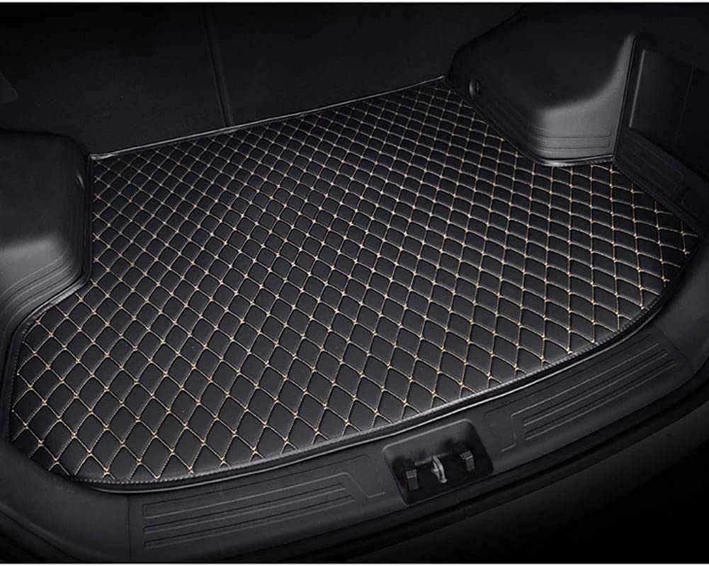 Kratzfester Auto Kofferraummatte für BMW X1 (U11) 2022-, Künstlich Leder Allwetter Kofferraumwanne Antirutschmatte Wasserdicht,C/beige von TEDE