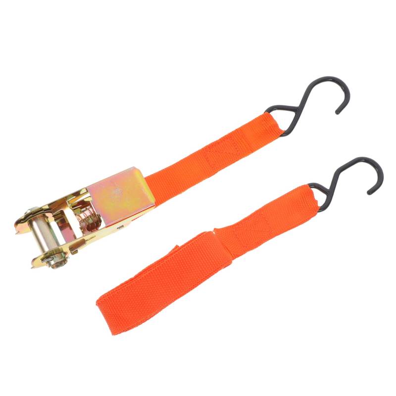 TEHAUX 4 Stück Flexible Kabelbündelung strapazierfähige Spanngurte Anhängergurte für schwere Beanspruchung Spanngurte für Motorräder Autogurte Polypropylen Orange von TEHAUX