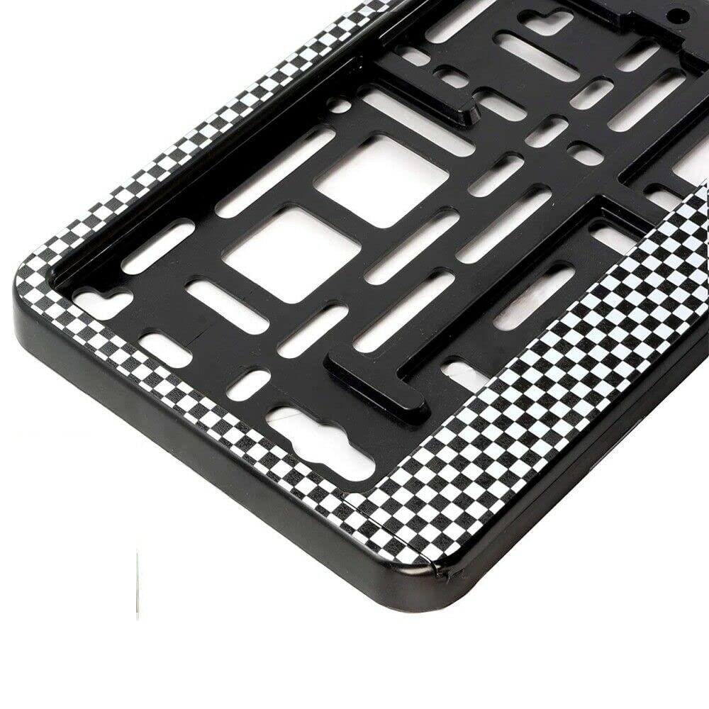 KHK 46-Line 09 Kennzeichenhalter Race HP für Kurze Kennzeichen 46cm (2 Stück) inkl. Befestigungsschrauben und Dokumentenhülle von TEILE-24.EU