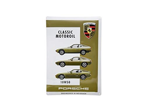 Porsche Classic Blechschild/metal plate Motoröl/Motoroil 10W50, 400x280mm von TEILECOM