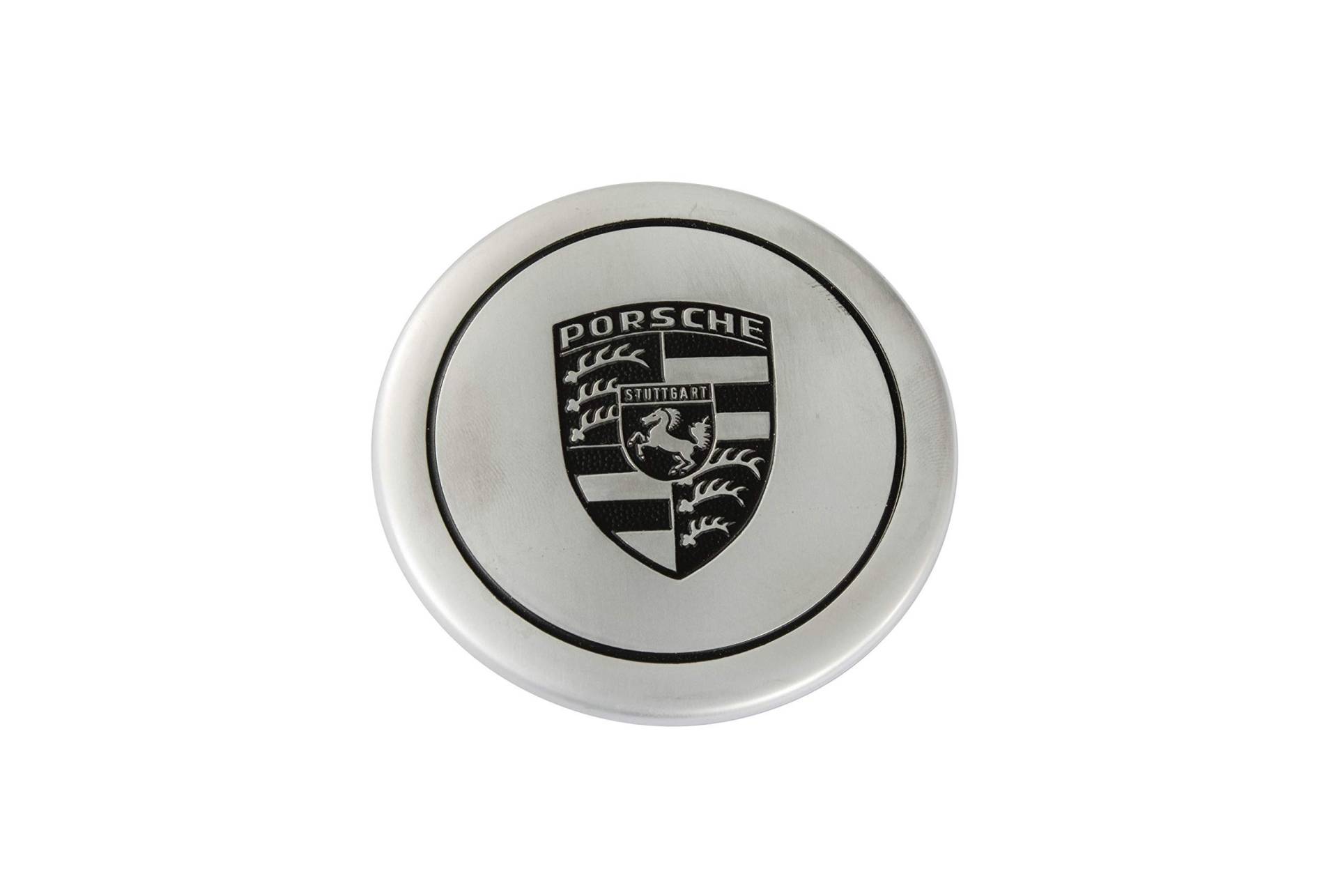 Porsche 911F/G /914 Radzierdeckel/66 mm/für Fuchsfelgen, silber mit Wappen von TEILECOM