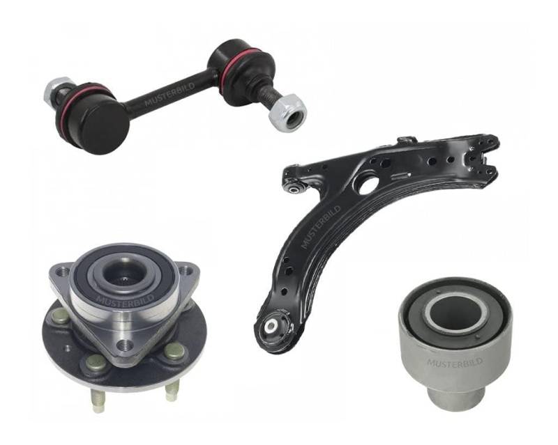 Querlenkerlager Set + Vorne Links und Rechts Kompatibel mit Daihatsu Sirion M3 Justy IV 2005-> von Autoteile Gocht von TEKNOROT