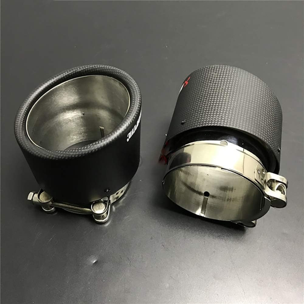 Endstuck Auspuff für B-MW G20 1 3 series 2019+ G01 G02 X3 X4 2018+ X1 F48 X2 F39 2018+, Auspuffblenden Edelstahl Auto Endstück Endschalldämpfer Spitze Endrohrblende,B-Matte-carbon Endstuck Auspuff für B-MW G20 1 3 series 2019+ G01 G02 X3 X4 2018+ X1 F48 X2 F39 2018+, Auspuffblenden Edelstahl Auto Endstück Endschalldämpfer Spitze Endrohrblende,B-Matte-carbon von TEMAK