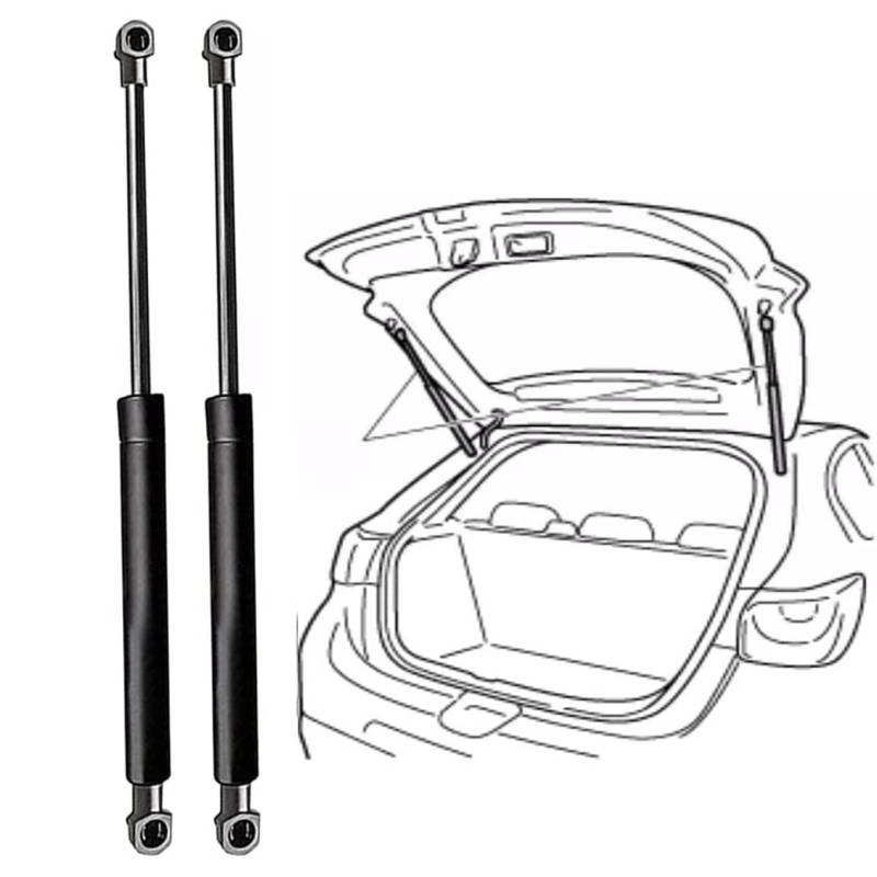 TEMAK 2 X Heckklappendämpfer Gasfeder Kofferraum für O-P-EL Cascada (W13) 2013-2020(OEM:430719121700)-36.8cm, Kofferraum-Gasfeder Gasdruckdämpfer Gasdruckfeder Stoßdämpfer Heckklappe von TEMAK