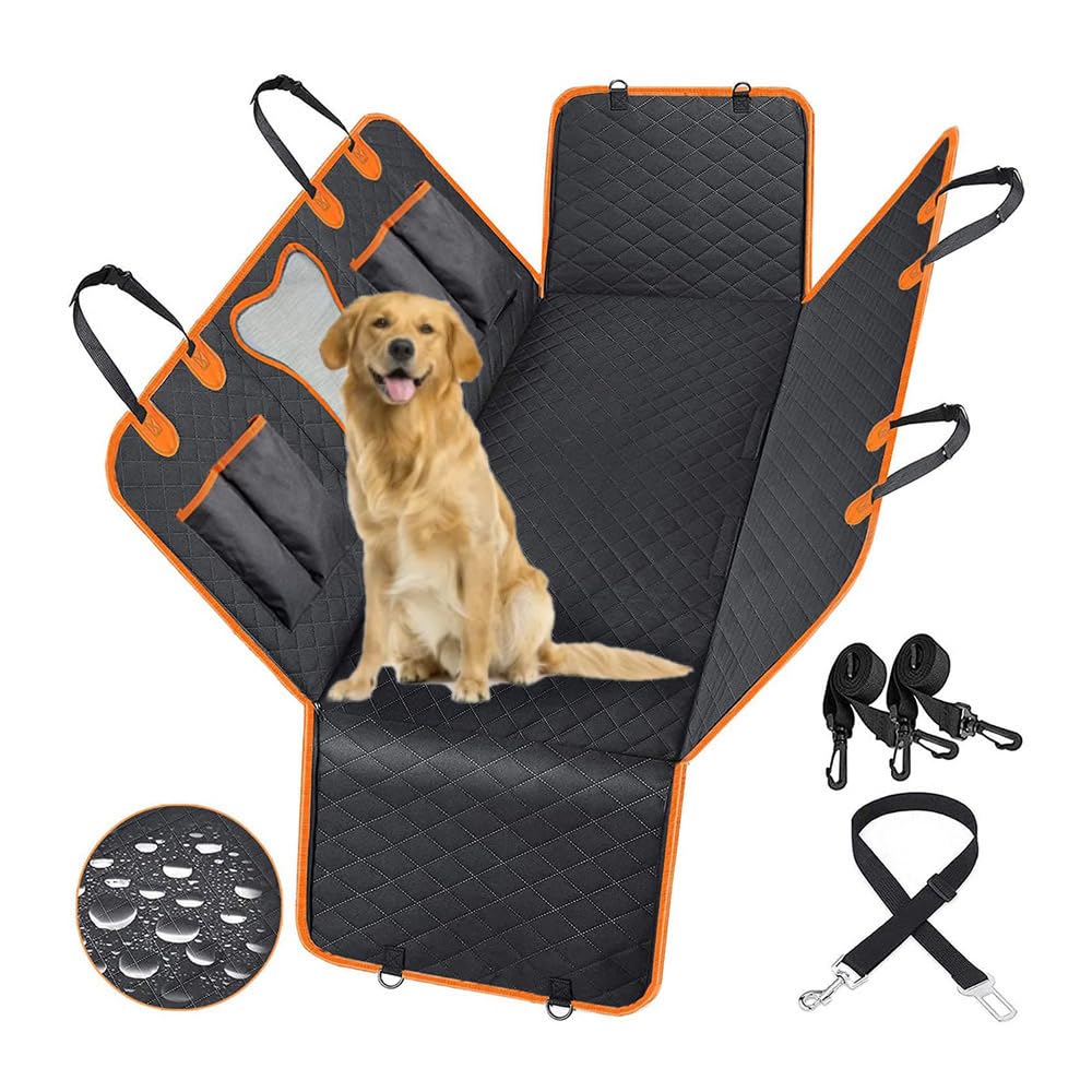 TEMAK Hundedecke Auto Rückbank für Opel Mokka SUV Mokka X Mokka-e Movano, Kratzfeste rutschfeste Dog Boot Protector with Side Protection,A von TEMAK