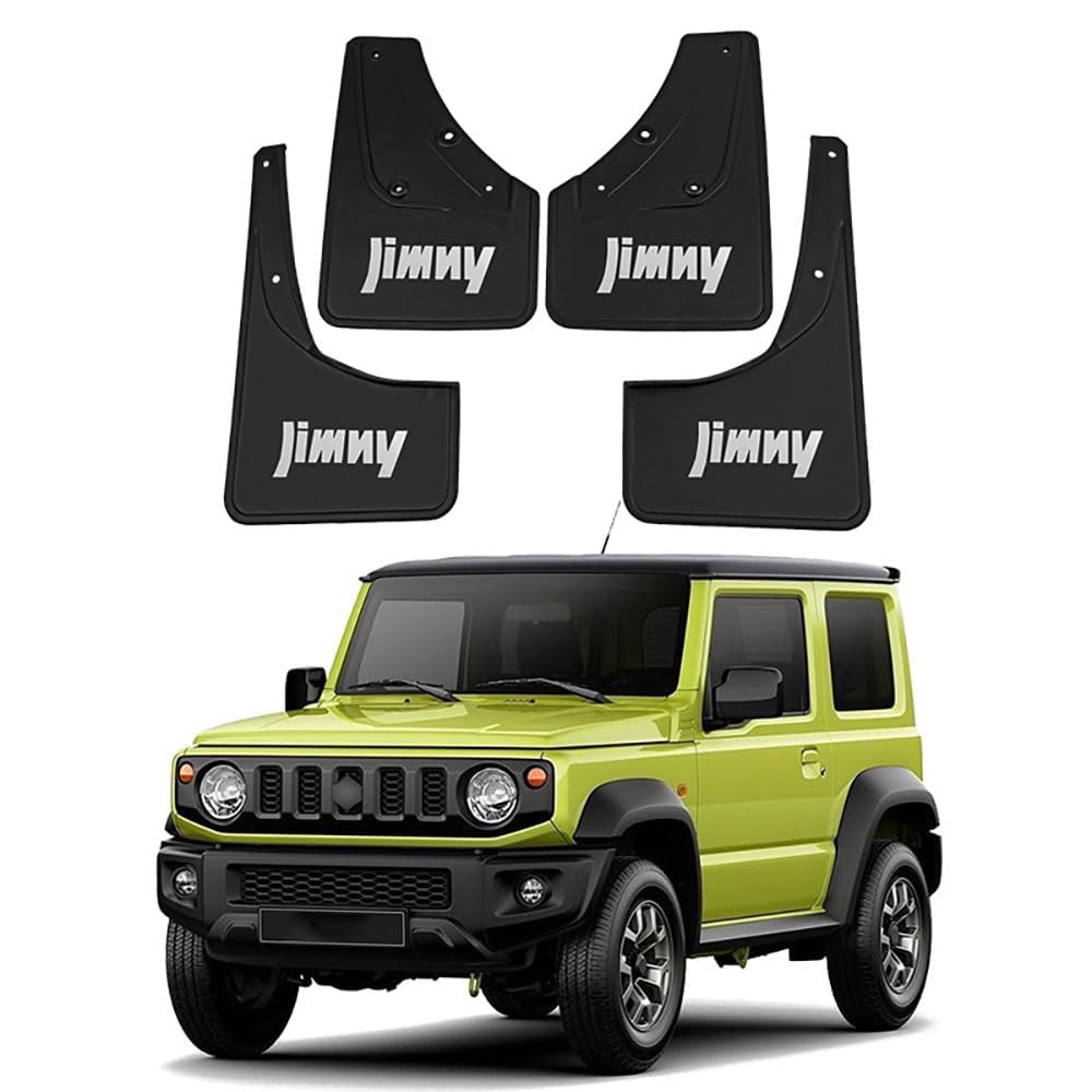 4 Stück Auto Schmutzfänger für Suzuki Jimny 2019-2023 Spritzschutz vorne und hinten Protection Styling ZubehöR von TEMKIN