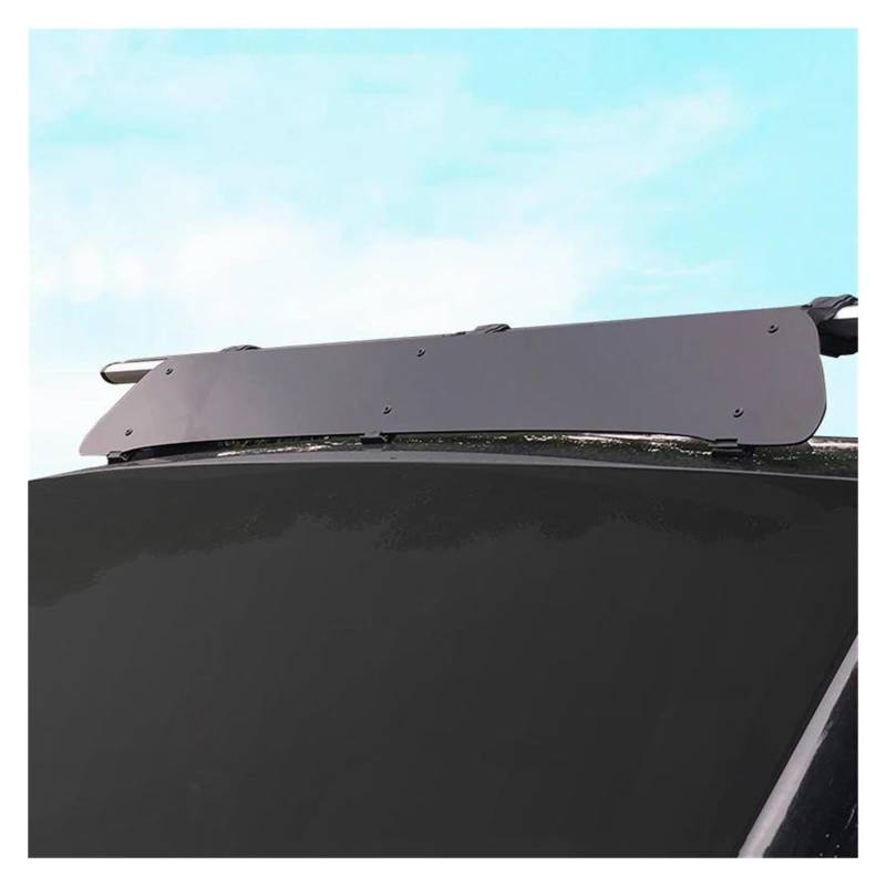 Auto Gepäckträger 85/97/106/114/125 cm Dachgepäckträger Winddicht Halterung Traversenstangen Sport Verkleidung Windabweiser Aerodynamischer Lärm Dachträger Auto (Größe: 114cm) von TEMKIN