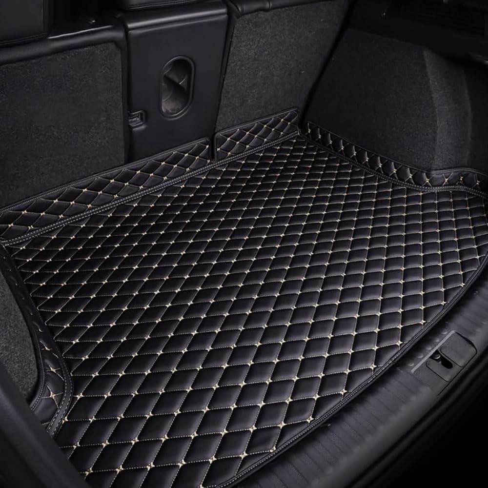 Auto Leder Kofferraummatten für BMW 6er Coupe F13 2011-2016 Kofferraum Innenmatte Schutzmatten Zubehör,C von TEMKIN