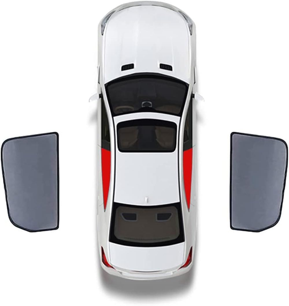 Auto Seitenfenster Sonnenschutz für BMW 3 Series Travel Edition F31 F31 2012-2018 Netz Uv-Schutz Sun Visier Faltbar ZubehöR,2pcs-Rear-Doors von TEMKIN