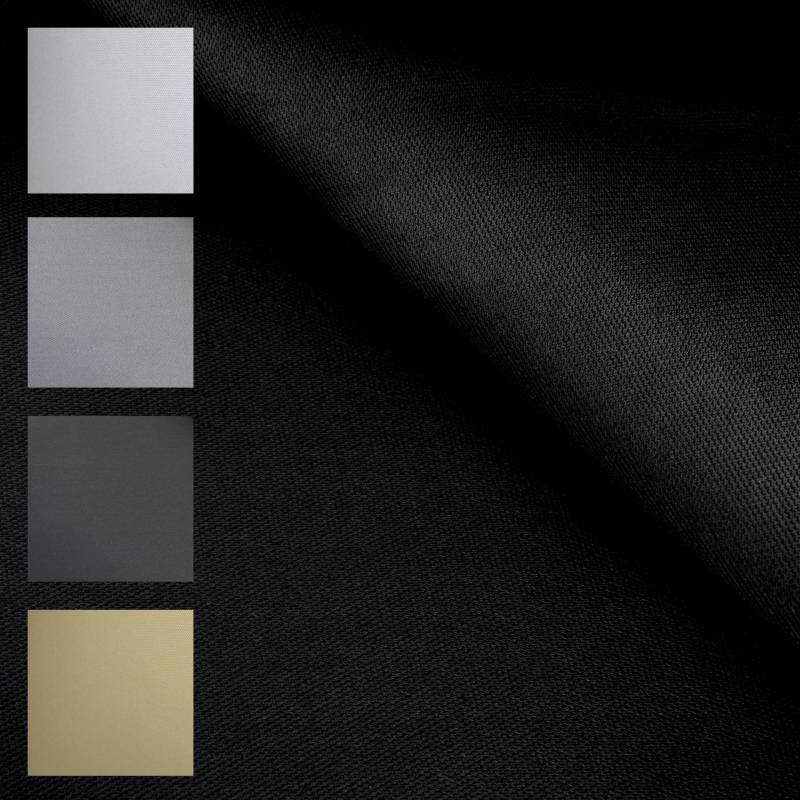 TENDAGGIMANIA Dachhimmel Stoff - Farbe SCHWARZ 1440 - MASSNAHME: L.2 MT X H.1,5 MT - Muster: Nido d'Ape von TENDAGGIMANIA