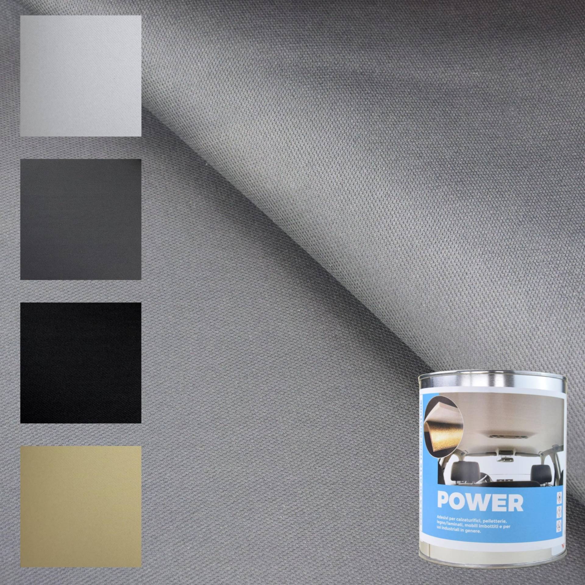 TENDAGGIMANIA Dachhimmel Stoff Kit + Kleber für hohe Temperatur, Farbe GRAU 1410 - MASSNAHME: L.2,5 MT X H.1,5 MT - Muster: Nido d'Ape - Himmelstoff Anpassbar TENDAGGIMANIA Dachhimmel Stoff Kit + Kleber für hohe Temperatur, Farbe GRAU 1410 - MASSNAHME: L.2,5 MT X H.1,5 MT - Muster: Nido d'Ape - Himmelstoff Anpassbar von TENDAGGIMANIA