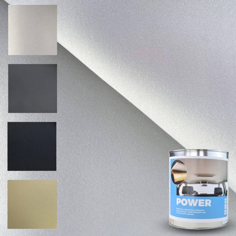 TENDAGGIMANIA Dachhimmel Stoff Kit + Kleber für hohe Temperatur, Farbe GRAU 184 - MASSNAHME: L.3 MT X H.1,5 MT - Muster: Vlies - Himmelstoff Anpassbar von TENDAGGIMANIA