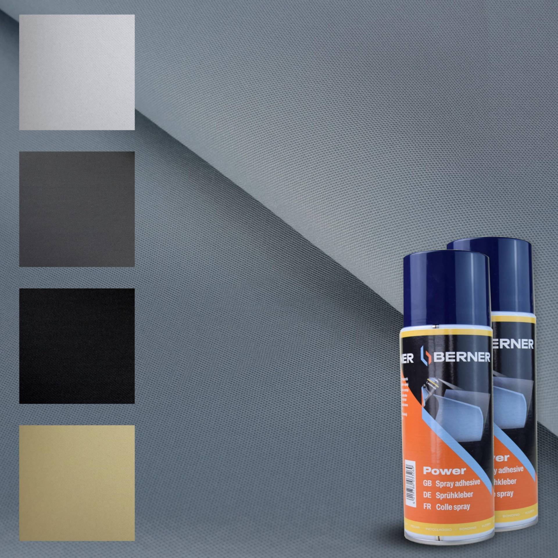 TENDAGGIMANIA Dachhimmel Stoff Kit +2 Kleber Spray für hohe Temperatur, Farbe GRAU 1410 - MASSNAHME: L.3,5 MT X H.1,5 MT - Muster: Nido d'Ape TENDAGGIMANIA Dachhimmel Stoff Kit +2 Kleber Spray für hohe Temperatur, Farbe GRAU 1410 - MASSNAHME: L.3,5 MT X H.1,5 MT - Muster: Nido d'Ape von TENDAGGIMANIA
