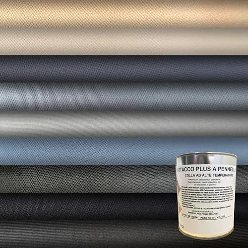 TENDEEVOLUTION Dachhimmel Reparatur Set mit Dachhimmel Kleber, Autohimmelstoff mit Schaumstoff, Mehrere Farben (1,50 X 2,50 MT + 3 Pinselkleber, Hellgrau Samt) von TENDEEVOLUTION