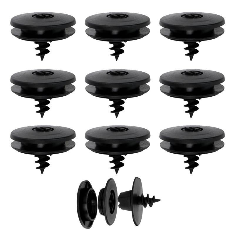 10 Stück Fussmatten Halter Clips,Fussmatten-Halter-Clips,Auto Fußmatten Clip,Universelle Halterung für Autoteppiche,Autoteppich Clips,Geeignet zur Befestigung von Autoteppichen(Schwarz) von TENGEE