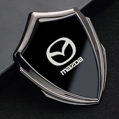 Auto Emblem für Mazda CX-60, 3D Metall Auto Logo Badge Aufkleber Motorhaubenverzierung Karosserie Kofferraum Selbstklebende Ersatz Logo Auto Styling Dekoration,D von TENREV