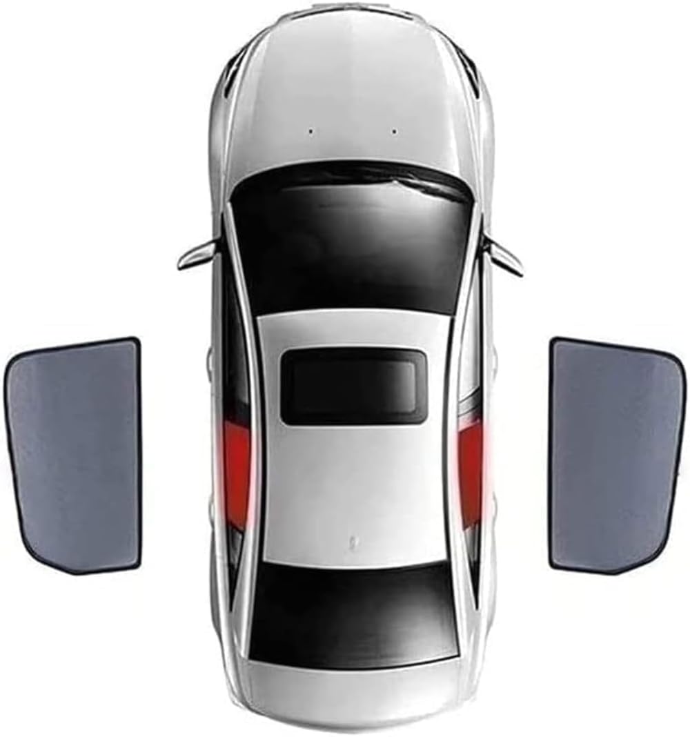 Auto-Seitenfenster-Sonnenschutz für Toyota RAV4 2019-2024 Seitenscheibe UV-Schutz Wärmeisoliert Schutz der Privatsphäre,B/2pcs Rear Doors von TENREV