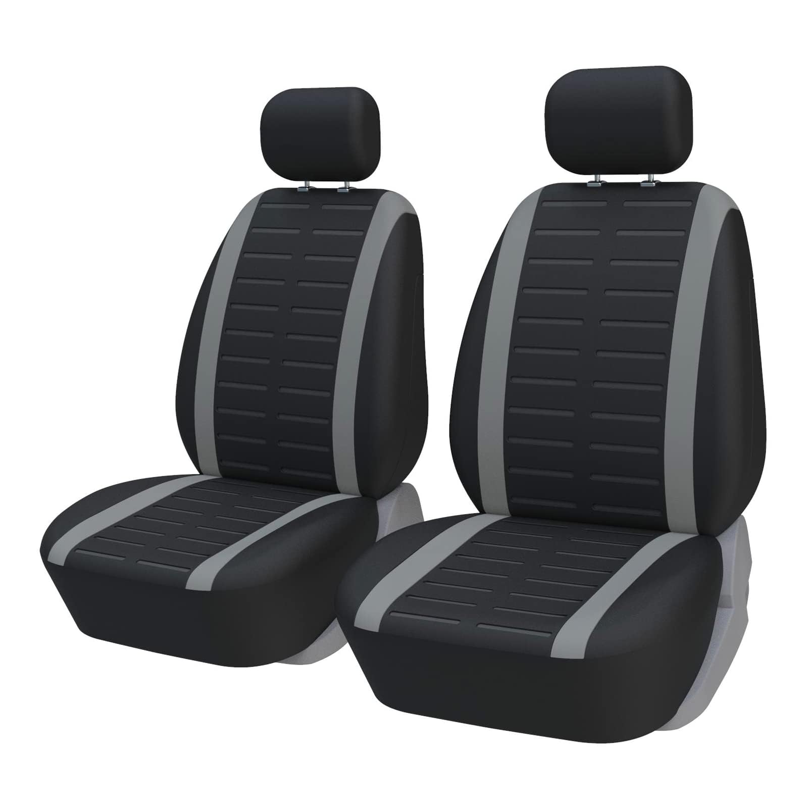 Sitzbezüge Auto Vordersitze für to-yota Yaris Hybrid 2020 2021 2022 2023 2024 rutschfest und Verschleißfester Stoff Sitzschoner,Waschbarer Innenraum Zubehör,D-Grey von TENREV
