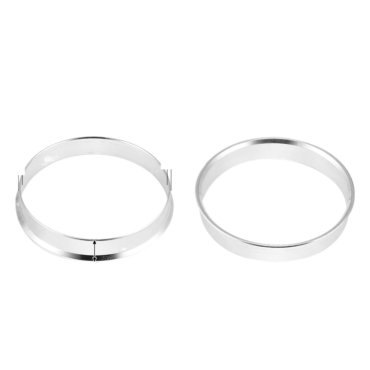 Zentrierringe,Hub Zentrierungsringe 4 stücke OD 56,1mm 57,1mm 63,4mm zu ID 54,1mm 56,1mm 64,1mm Auto Hub Ringe Rad Bohrung Zentrum Spacer Aluminium Legierung(56.1mm to 54.1mm) von TENVORA