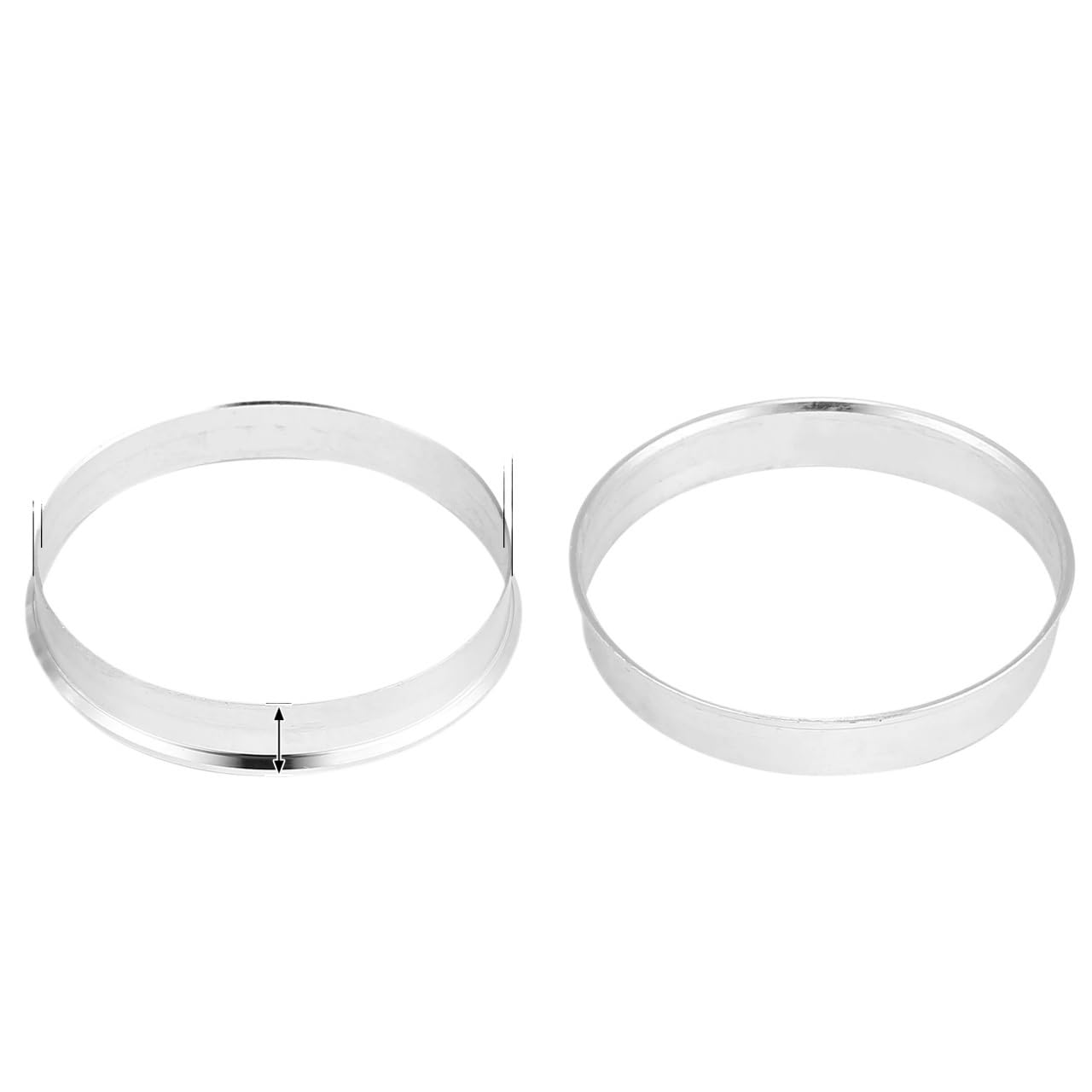 Zentrierringe,Hub Zentrierungsringe 4 stücke OD 56,1mm 57,1mm 63,4mm zu ID 54,1mm 56,1mm 64,1mm Auto Hub Ringe Rad Bohrung Zentrum Spacer Aluminium Legierung(57.1mm to 56.1mm) von TENVORA