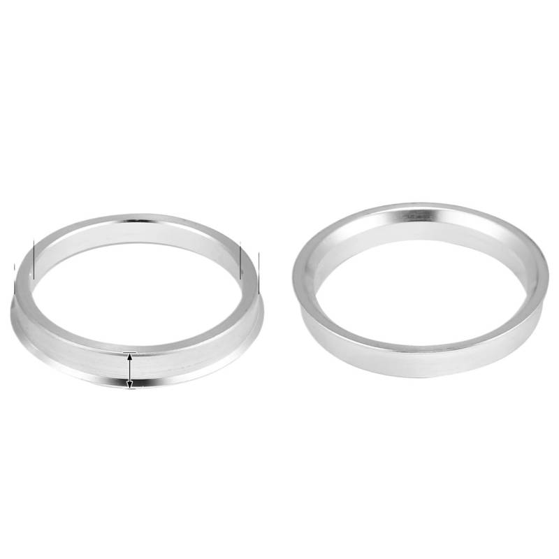 Zentrierringe,Hub Zentrierungsringe 4 stücke OD 56,1mm 57,1mm 63,4mm zu ID 54,1mm 56,1mm 64,1mm Auto Hub Ringe Rad Bohrung Zentrum Spacer Aluminium Legierung(66.1mm to 57.1mm) von TENVORA
