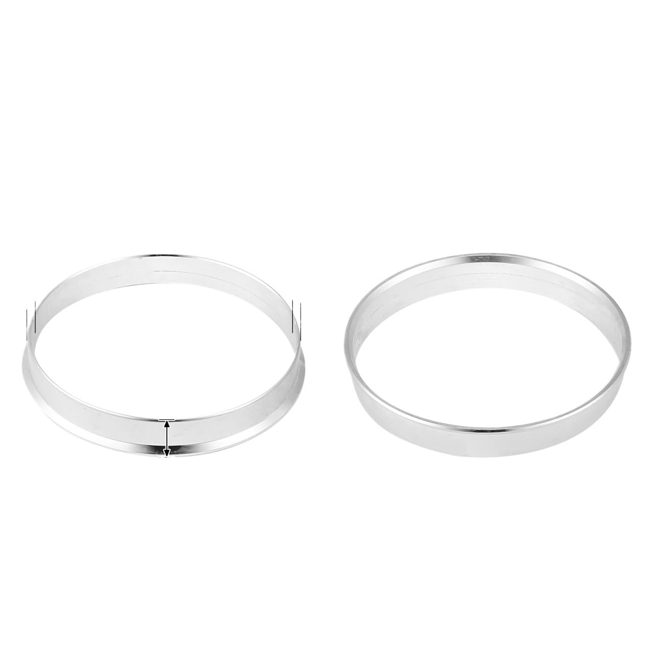 Zentrierringe,Hub Zentrierungsringe 4 stücke OD 56,1mm 57,1mm 63,4mm zu ID 54,1mm 56,1mm 64,1mm Auto Hub Ringe Rad Bohrung Zentrum Spacer Aluminium Legierung(66.1mm to 64.1mm) von TENVORA