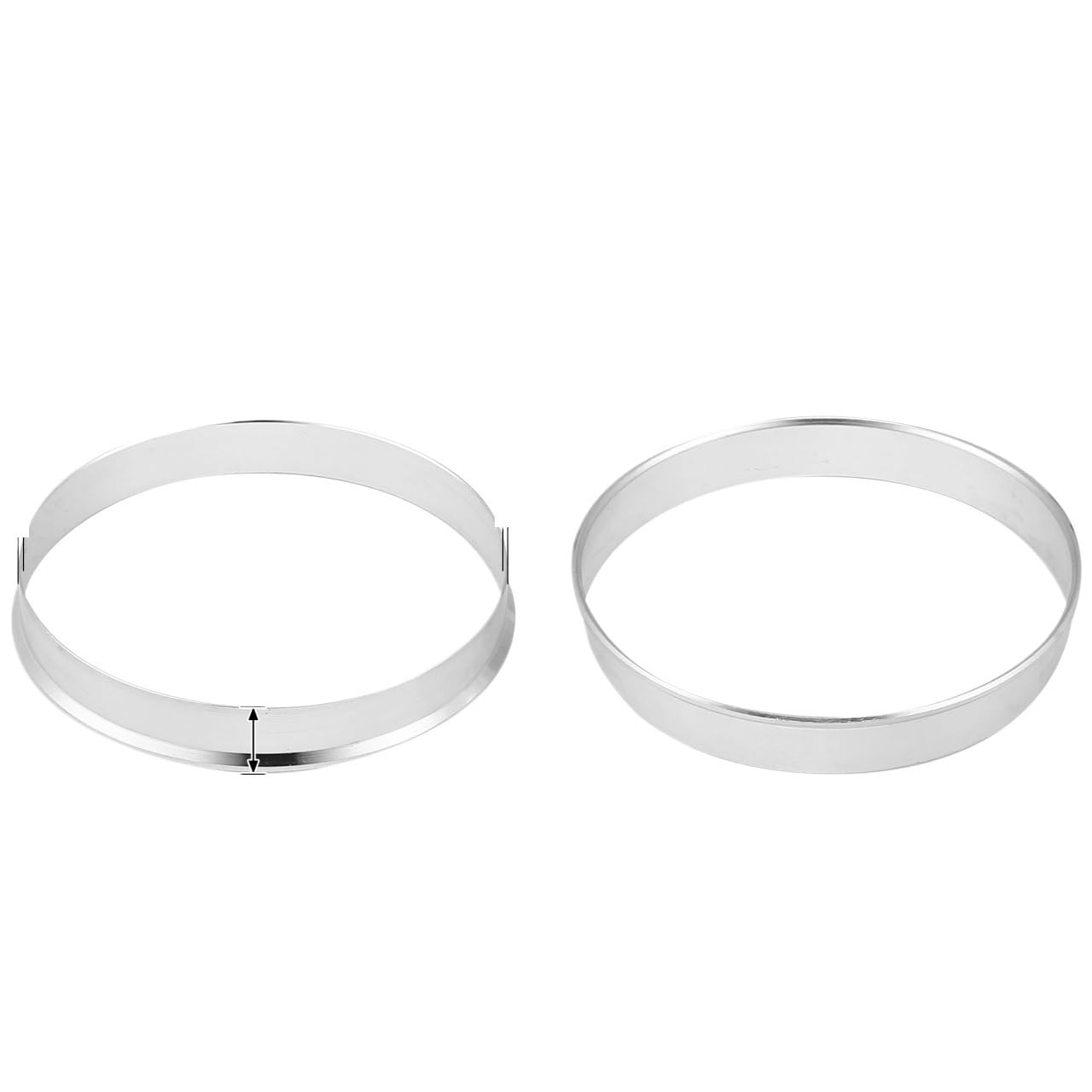 Zentrierringe,Hub Zentrierungsringe 4 stücke OD 56,1mm 57,1mm 63,4mm zu ID 54,1mm 56,1mm 64,1mm Auto Hub Ringe Rad Bohrung Zentrum Spacer Aluminium Legierung(67.1mm to 66.1mm) von TENVORA