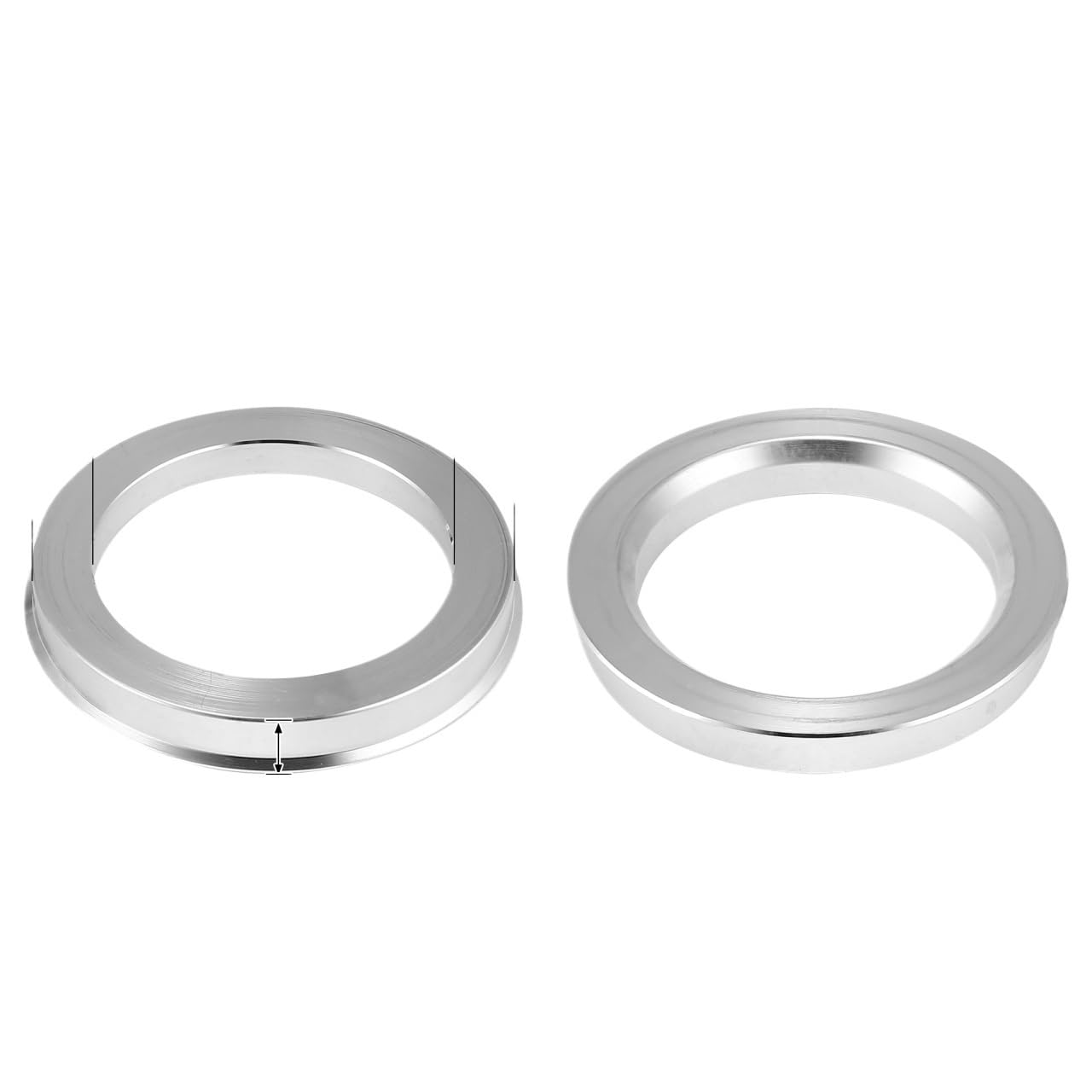 Zentrierringe,Hub Zentrierungsringe 4 stücke OD 56,1mm 57,1mm 63,4mm zu ID 54,1mm 56,1mm 64,1mm Auto Hub Ringe Rad Bohrung Zentrum Spacer Aluminium Legierung(72.6mm to 54.1mm) von TENVORA