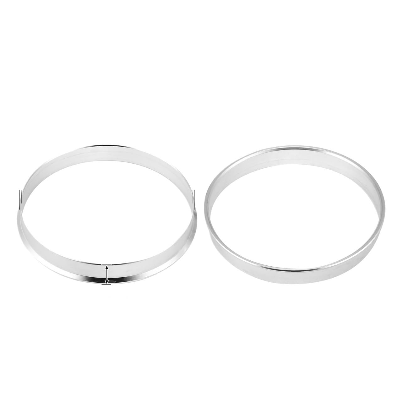 Zentrierringe,Hub Zentrierungsringe 4 stücke OD 56,1mm 57,1mm 63,4mm zu ID 54,1mm 56,1mm 64,1mm Auto Hub Ringe Rad Bohrung Zentrum Spacer Aluminium Legierung(72.6mm to 71.1mm) von TENVORA