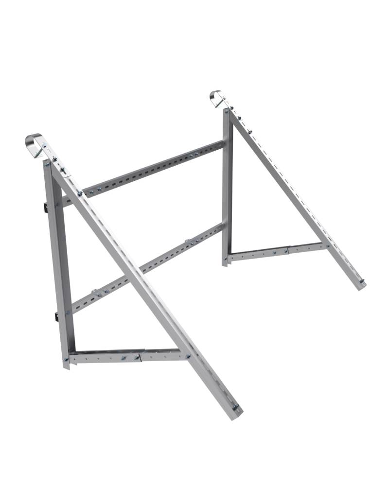 HSI Modul Halterung Balkonkraftwerk - Aluminium Balkonkraftwerk Halterung mit flexibler Winkeleinstellung, Stabil gegen Wind und Schneelast, Einfache Installation von TERGATO