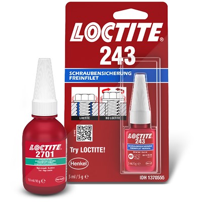 Teroson/loctite 10 ml 2701 Schraubensicherung hochfest + 5 ml 243 mittelfest von TEROSON/LOCTITE