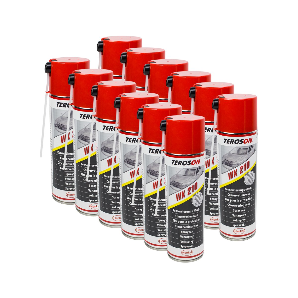 12x TEROSON WX Multi-Wax-Spray - Korrosionsschutz-Spray 795890 500 ml von TEROSON-SET